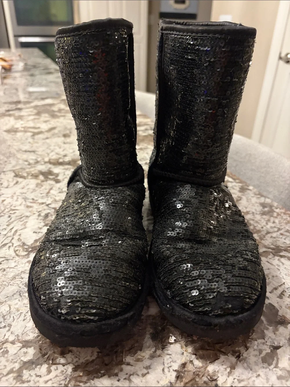 UGG Black Sequin Mid-Calf Boot